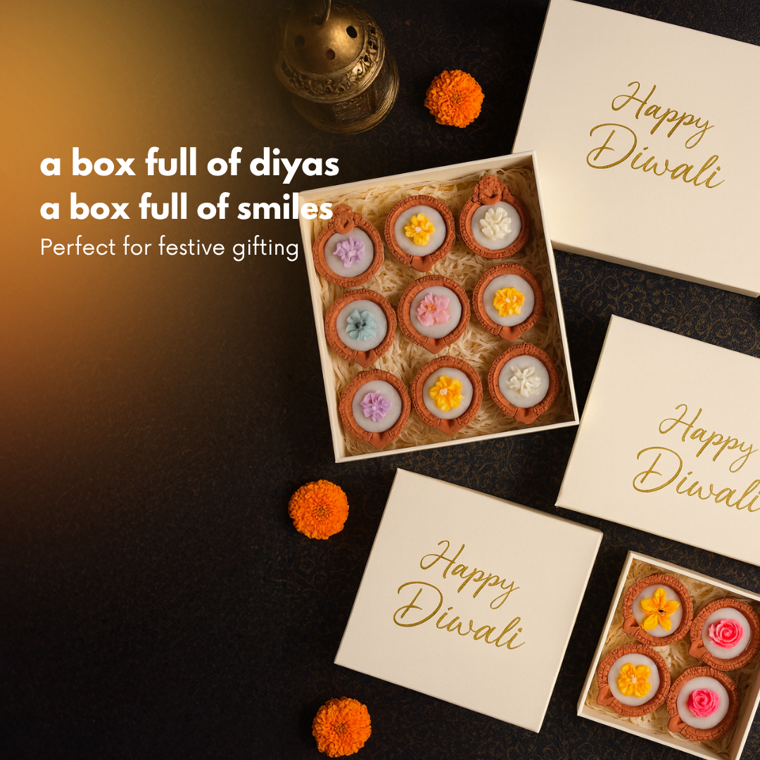 Diwali Diyas Scented Candles – Decorative Sacred Scented Candle for Diwali & Puja | Bhakty.Store