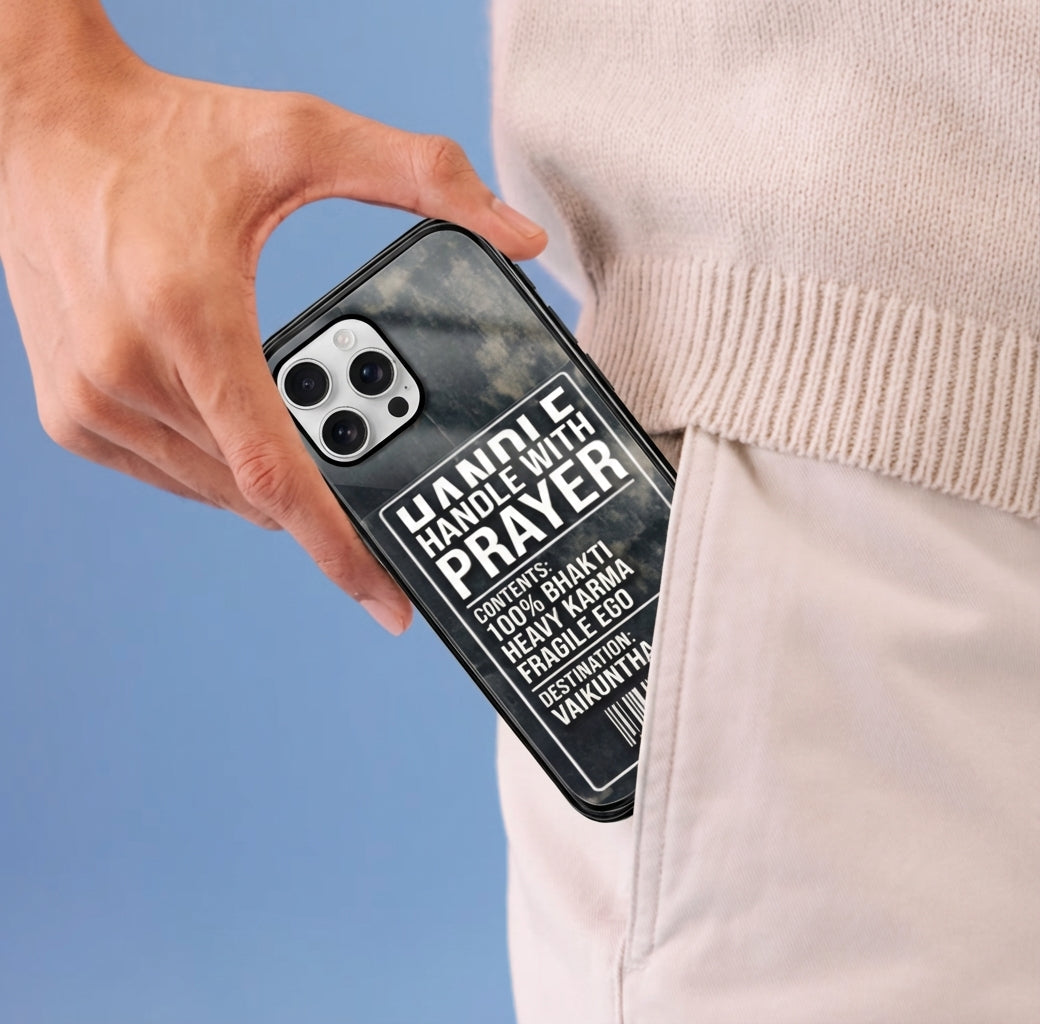 Handle With Prayer. iPhone Glass TPU Case