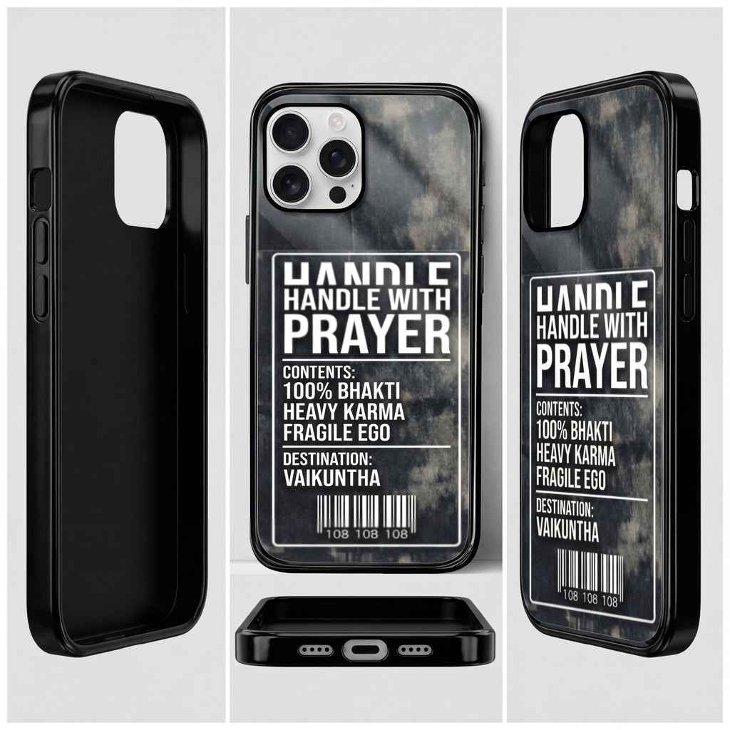 Handle With Prayer. iPhone Glass TPU Case