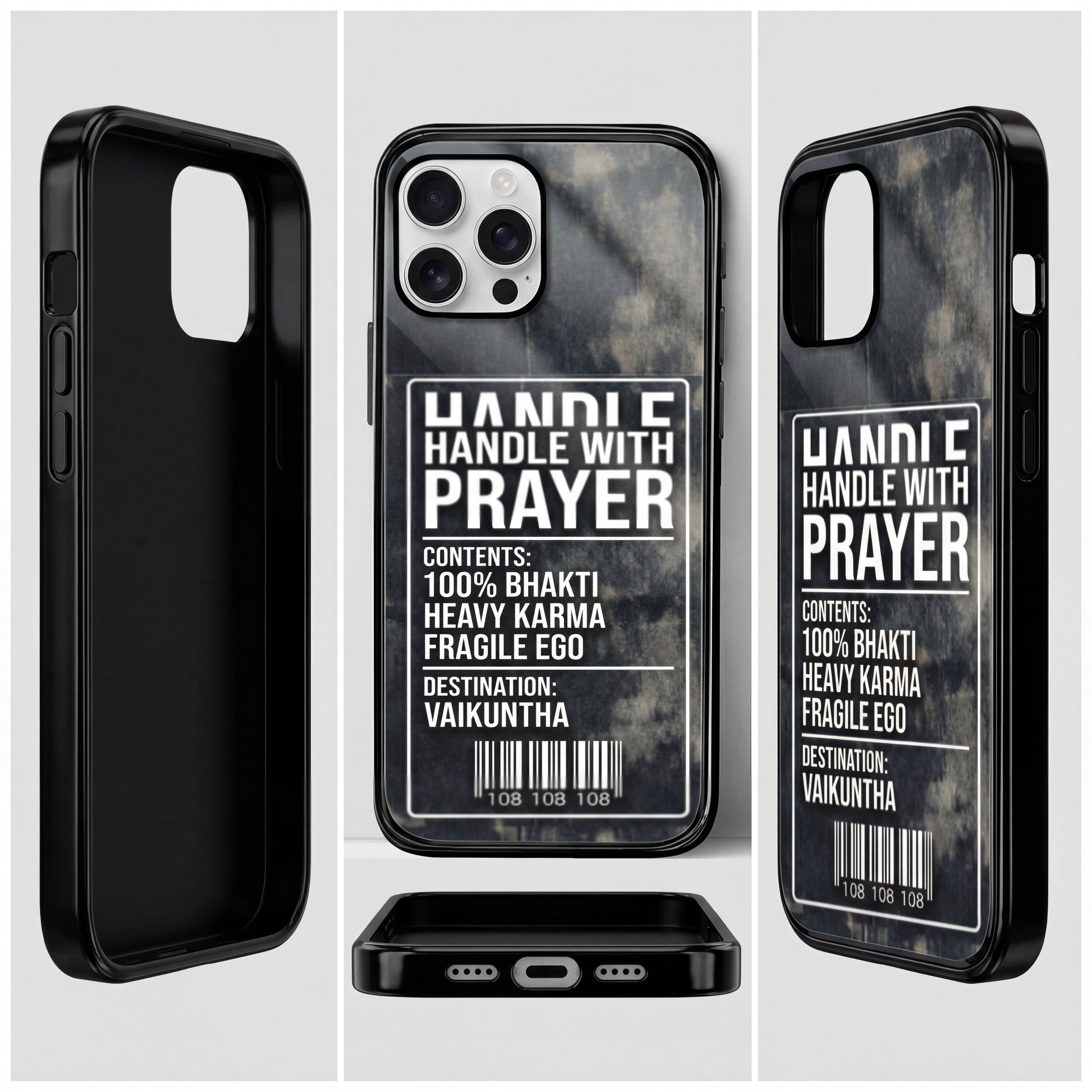Handle With Prayer. iPhone Glass TPU Case