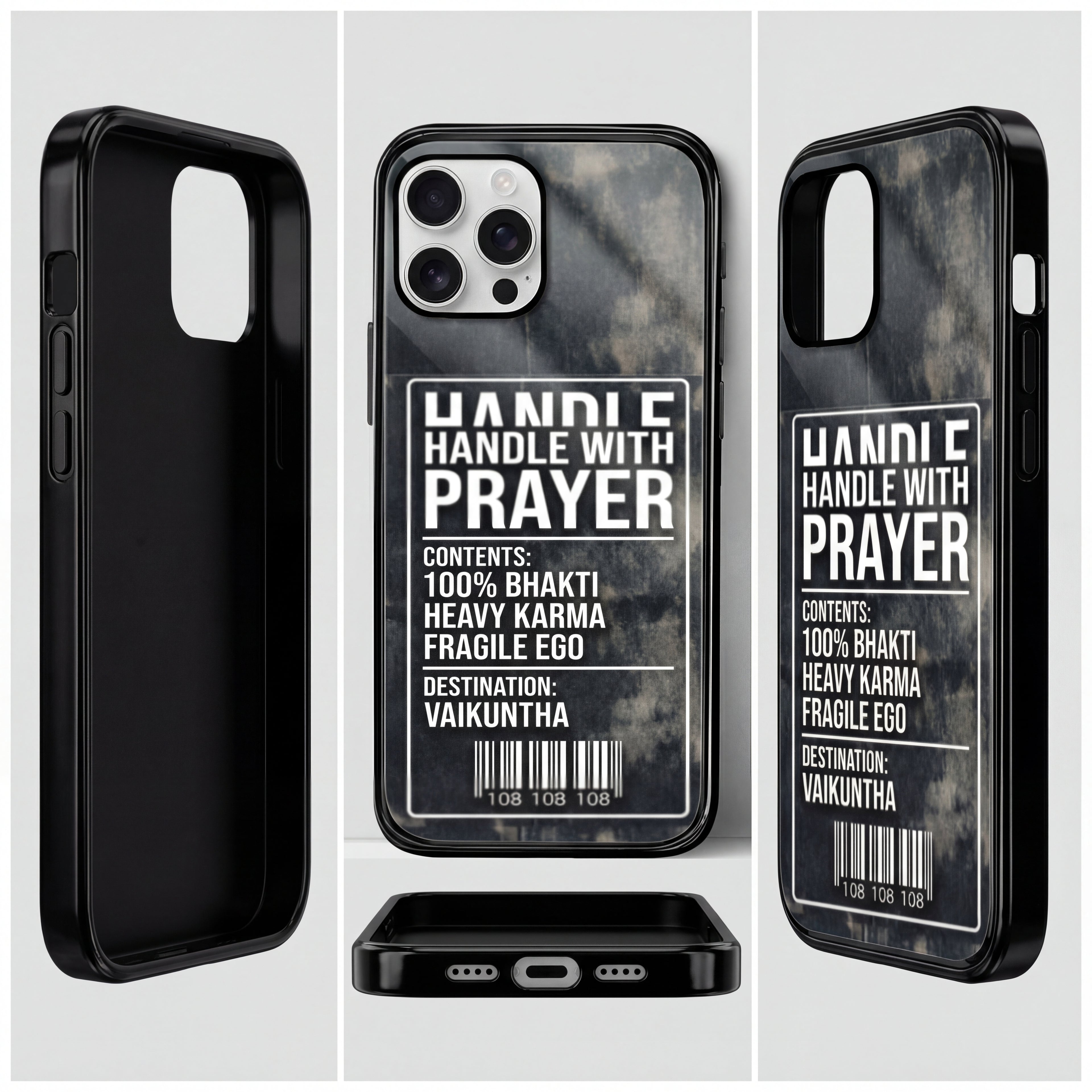 Handle With Prayer. iPhone Glass TPU Case