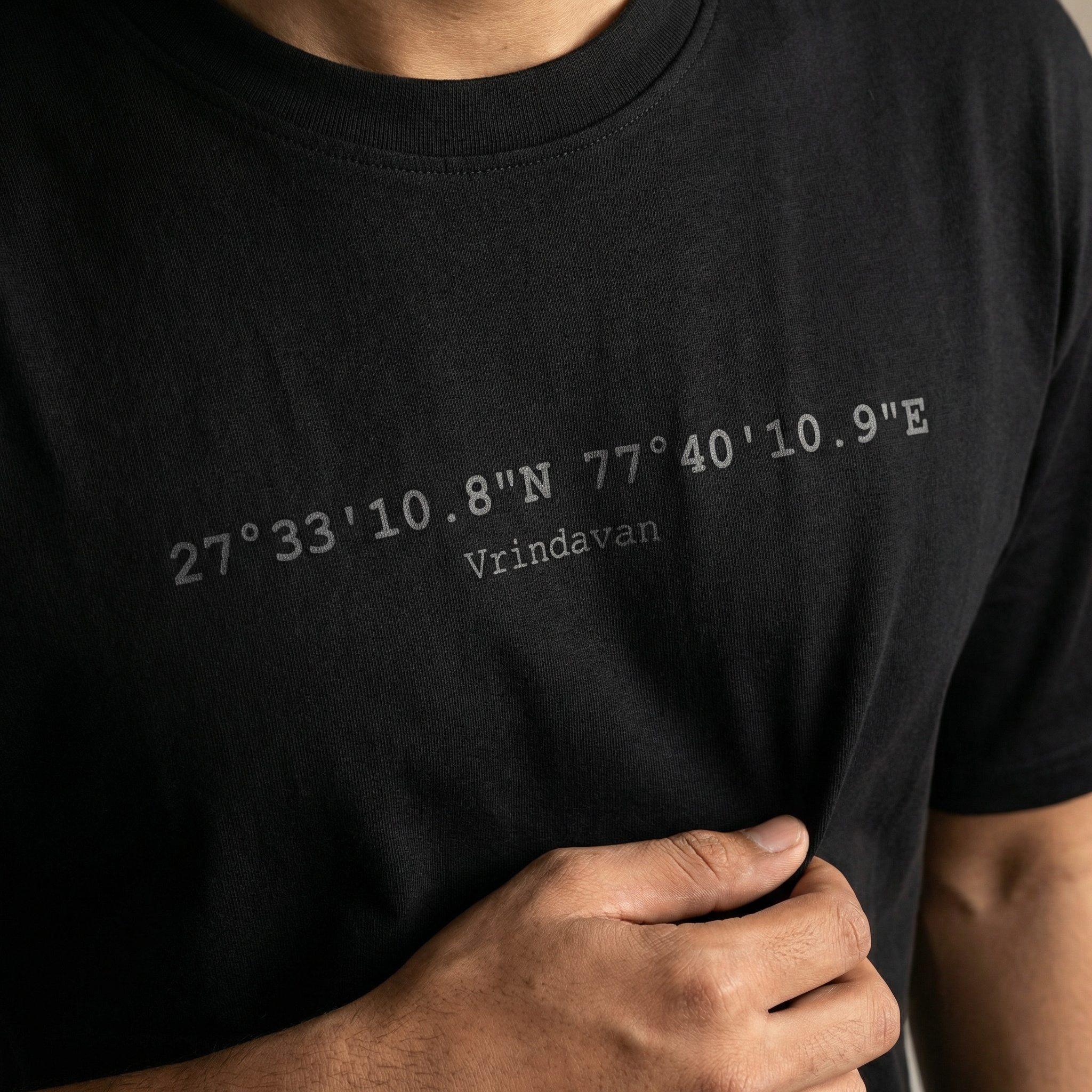 Vrindavan Map. Regular Fit T-Shirt